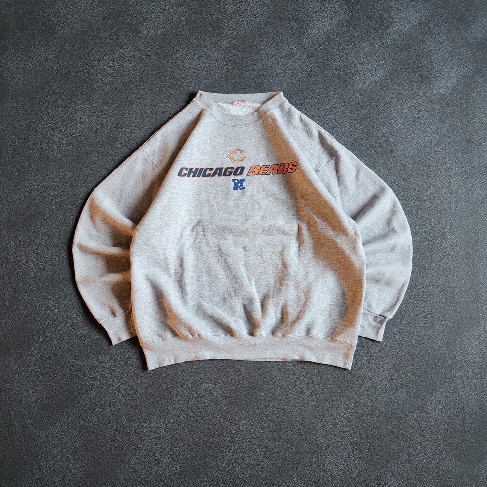 Vintage Chicago Bears Grey NFL Pullover Sweatshirt XL